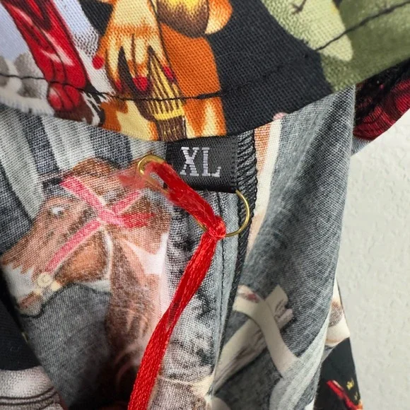 Danielle Amelie Dress XL Black Western Cowgirl Rockabilly Novelty Pinup Cactus - Picture 10 of 14